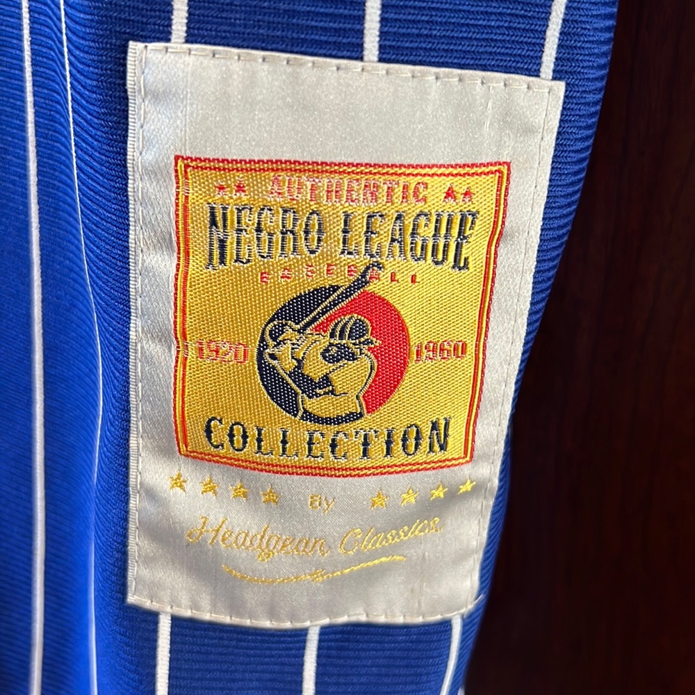 Headgear Rare Negro League Baseball Classics Nostalgic Jersey #24 Detroit Stars! - Picture 13 of 13